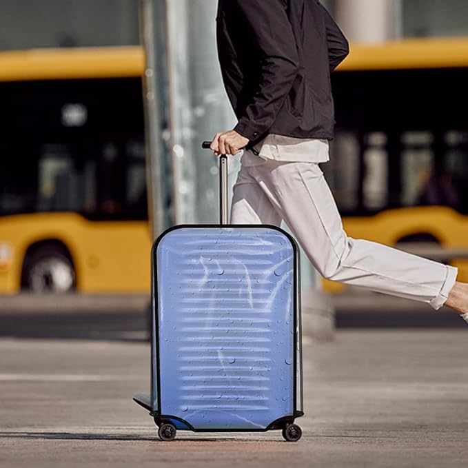 28-inch Luggage Cover Protector Clear PVC Waterproof Suitcase Covers, Travel - Image 6