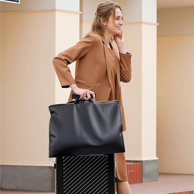 Suit Garment Clothes Travel Bag: 43 inch Lightweight Foldable Black Short - Image 2