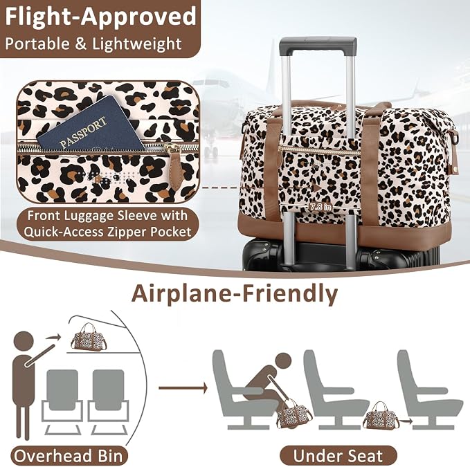 Travel Duffle Bag for Women, Weekender Bags, Hospital Bag for Labor Delivery - Image 3