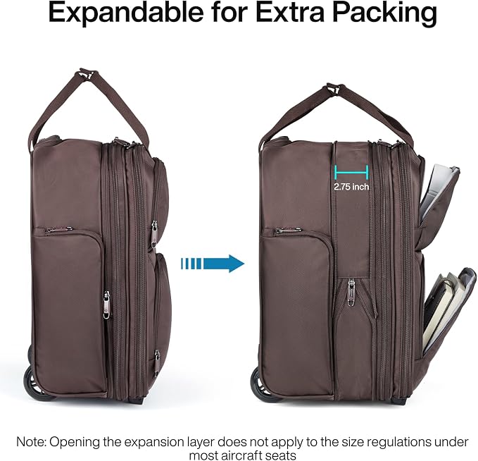 Hanke Softside Expandable Underseat Carry On luggage - Image 2