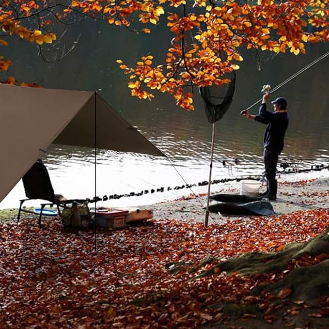 KALINCO Waterproof Camping Tarp Tent Hammock Rain Fly, 10X10FT/10X15FT - Image 6