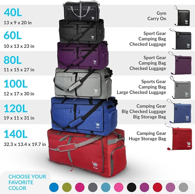 Bago Large Foldable Duffel Bags - Image 11