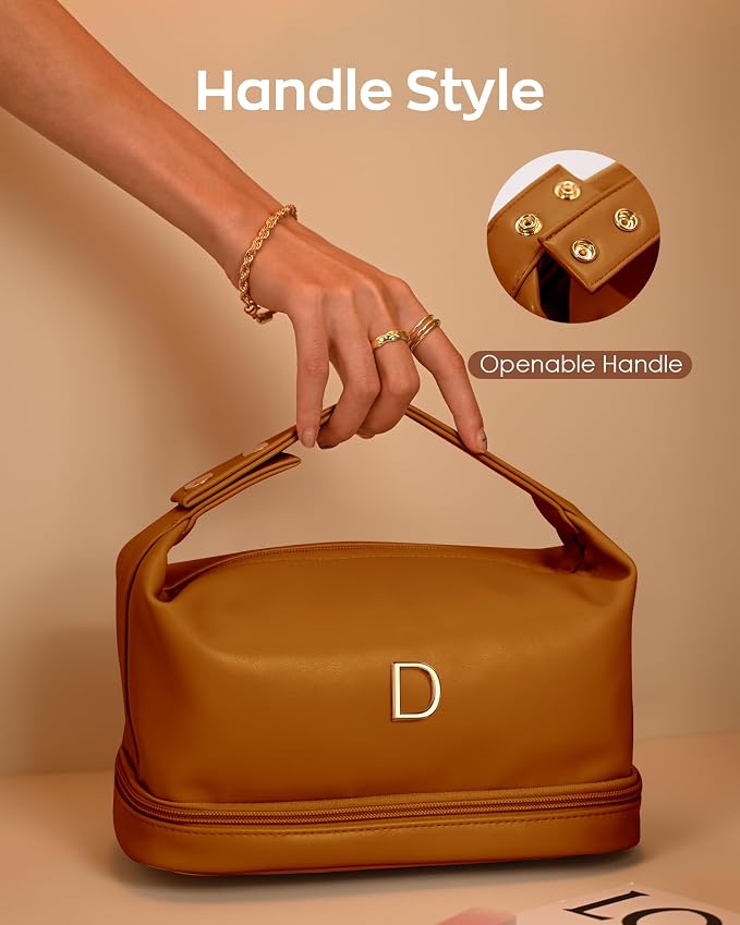 Gifts for Women Birthday, Monogrammed Makeup Bag - Image 4
