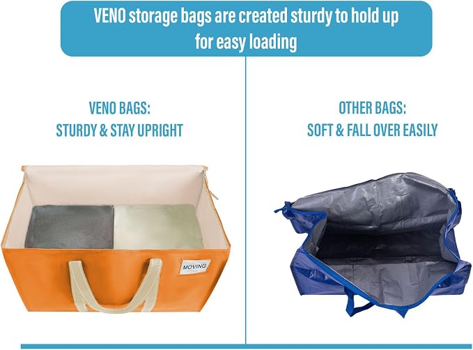 VENO 8 Pack Moving Bags, Heavy Duty, Moving Boxes Alternative, Packing Storage - Image 4