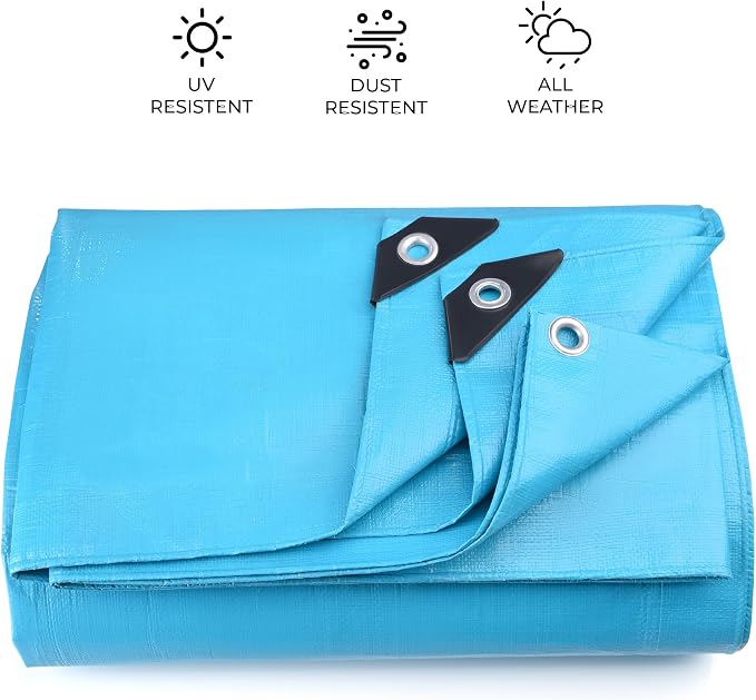 Tarps Heavy Duty Waterproof 12x20-12 mil Thick Camping Tent - Image 3