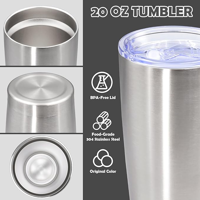 20oz Tumbler Bulk Stainless Steel Tumbler Cup - Image 3