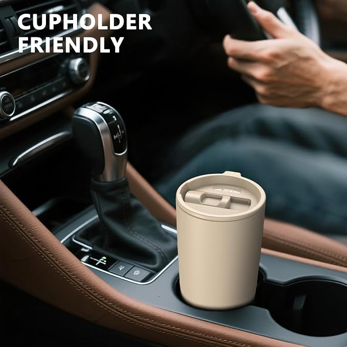 TILUCK 20 oz Insulated Tumbler with BPA-Free Lid, Stainless Steel Vacuum Travel Coffee Mug, Double Wall Coffee Tumbler（20oz，Matte MistyGray） - Image 4