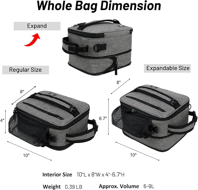 MIER Expandable Lunch Bag Insulated Lunch Box - Image 3
