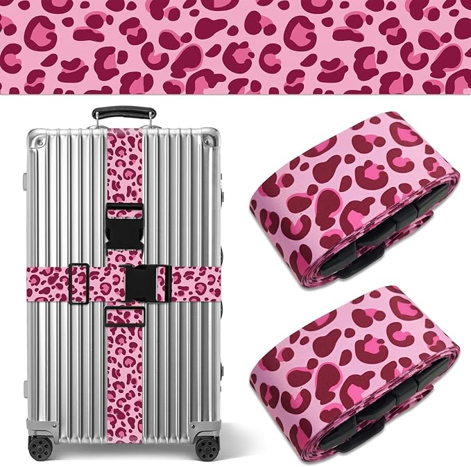 Leopard Luggage Straps for Suitcases TSA Approved, Luggage Identifiers for by Unknown