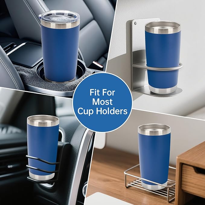IEOVIEE 32 Pack, 20oz Stainless Steel Bulk Tumblers with Lids and Straws, Double Wall Insulated Travel Coffee Mug, Durable Powder Coated Tumbler Bulk Cup for Cold and Hot Drinks(Dark Blue) - Image 9
