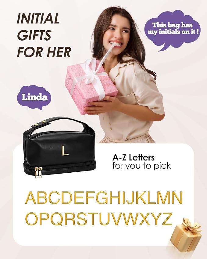 Initial Cosmetic Bags Personalized Bags - Image 7