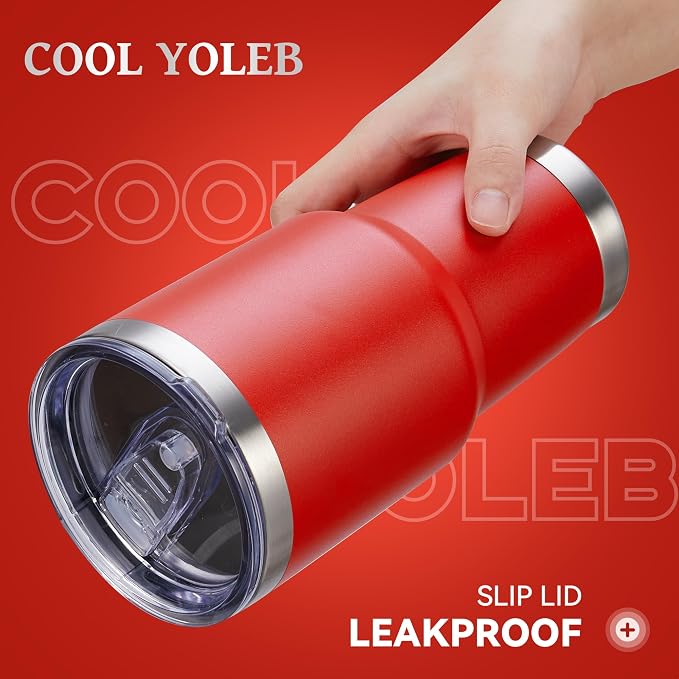30 oz Tumbler with Lid Stainless Steel Tumblers Bulk Vacuum Insulated Cup Reusable Powder Coated Travel Mug Double Wall Leak Proof Cups Keep Cold Drinks for 12 Hours Wine Red, Set of 4 - Image 2