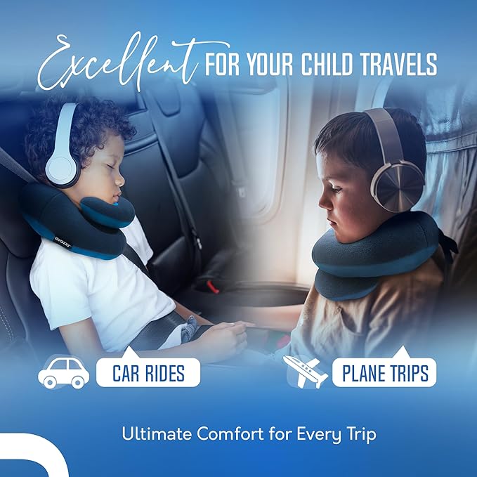 BCOZZY Kids Travel Neck Pillow– Patented Soft Child Pillow - Image 4