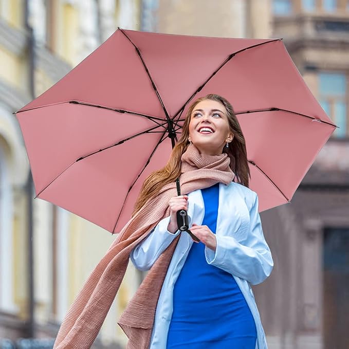 G4Free UPF 50+ UV Protection Large Travel Umbrella 42/46 Inch Auto Open Close - Image 4