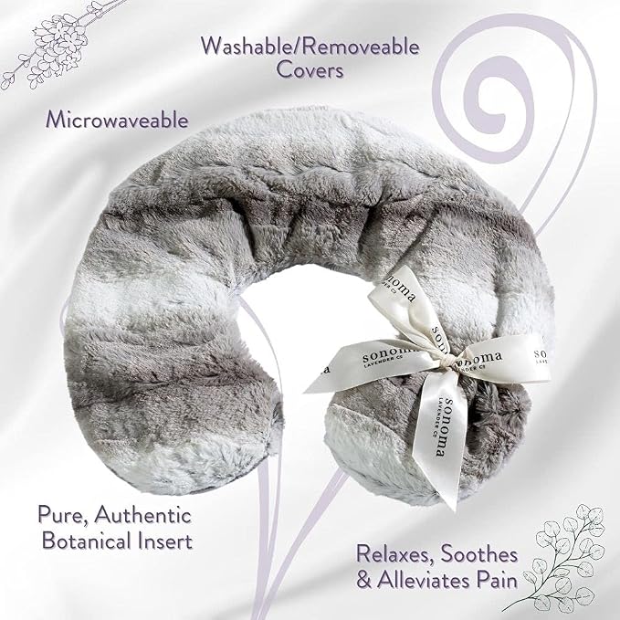 Sonoma Lavender Luxury Lavender Heatable/Chillable Neck Pillow, Microwaveable - Image 3