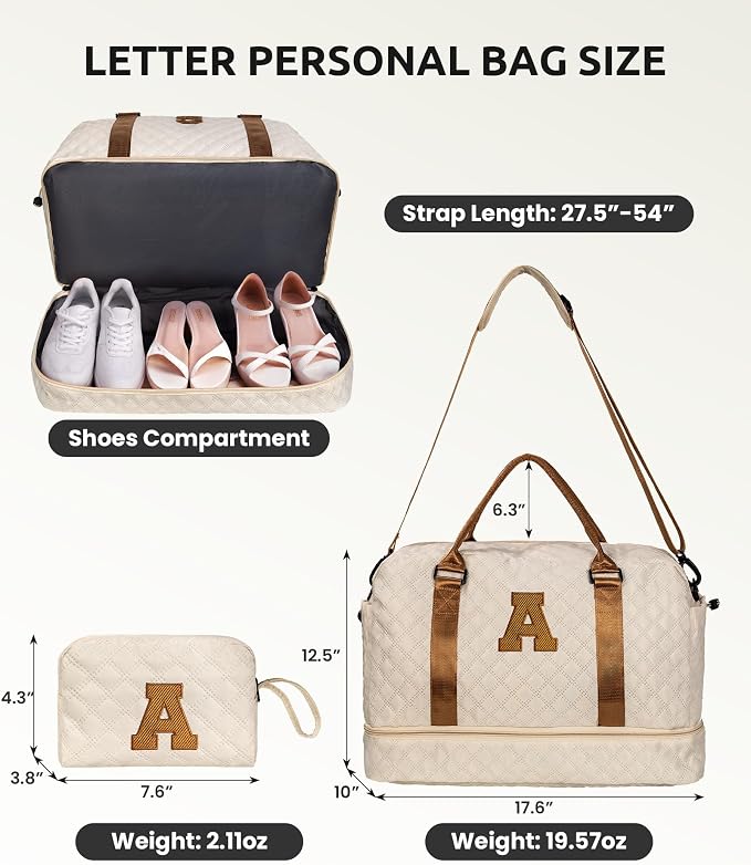 Gifts for Daughter-Initial Duffle Bag - Image 2