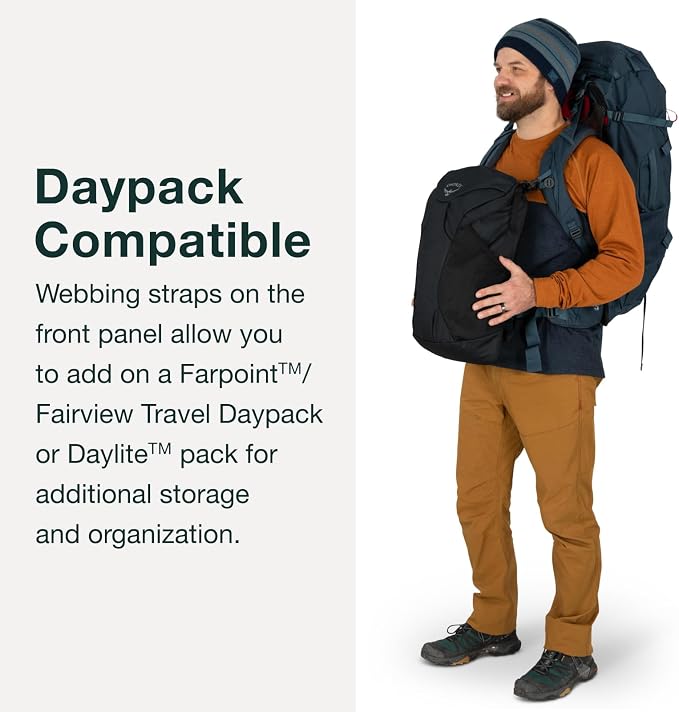 Osprey Farpoint Trek 75L Men's Travel Backpack, Muted Space Blue - Image 6