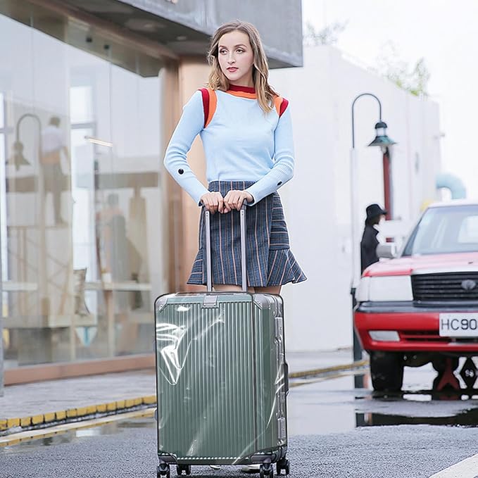 Clear PVC Luggage Cover, Waterproof Dustproof Anti-Scratch Suitcase Protector - Image 6