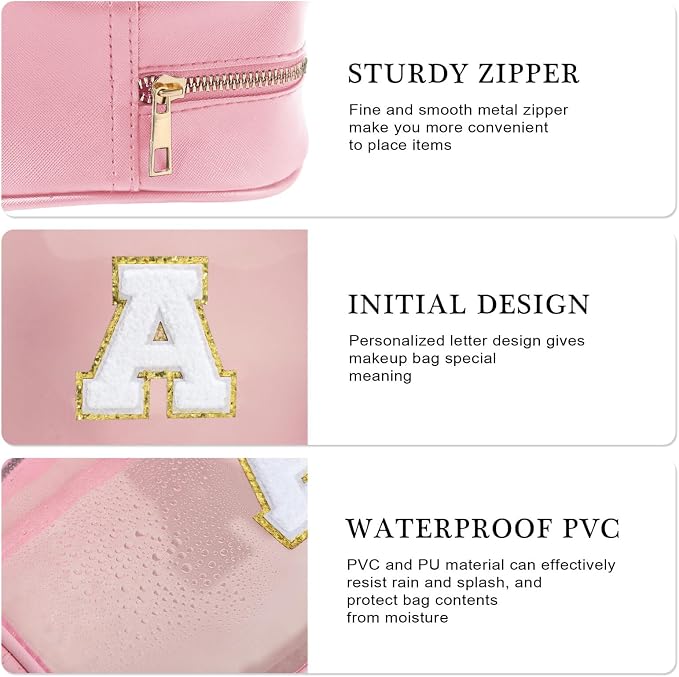 YOOLIFE Birthday Gifts Clear Makeup Bag Cosmetic Bag Pink Preppy Stuff Travel - Image 5