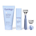 Flamingo Pubic Hair Razor for Women, Shaving Kit, 1 Razor, Exfoliating Shaving by Flamingo