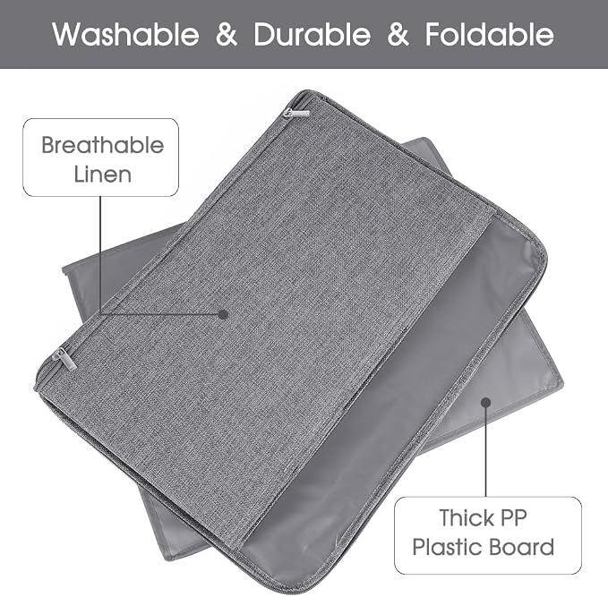ANMINY 2PCS Storage Bins with Zipper Lids 36 Qt Lidded Fabric Storage Boxes - Image 4