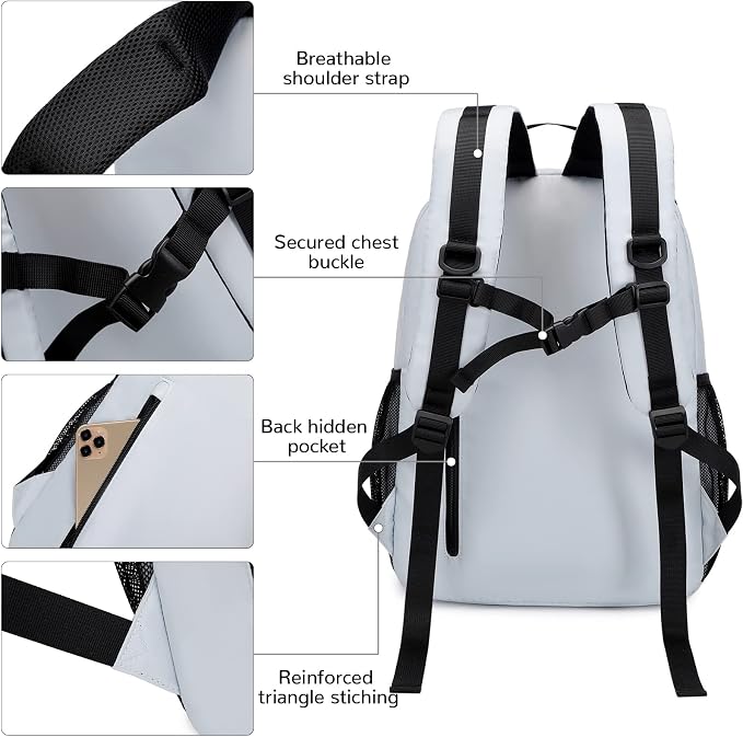 Lohol Fashion Backpack with Anti Theft Pocket, Water Resistant Travel Daypack - Image 6