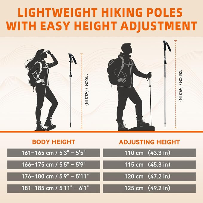 Collapsible Trekking Poles for Hiking - Image 8