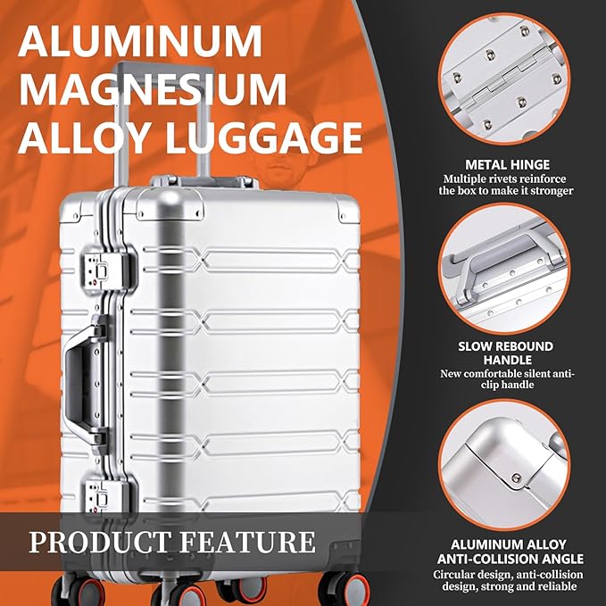 WEICHEN All Aluminum Magnesium 29 Inch Large Luggage - Image 2