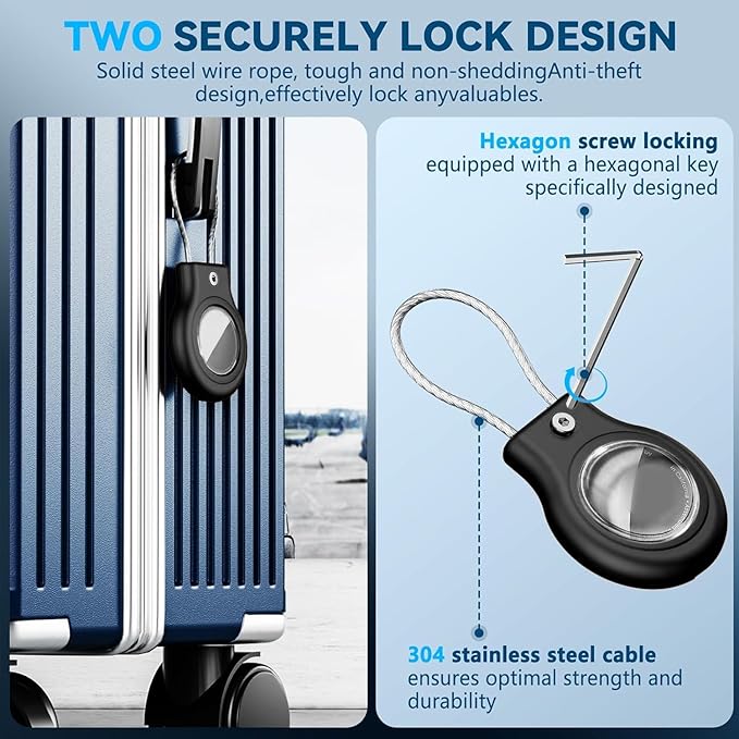 2 Pack Airtag Holder, Waterproof AirTag Case - Image 4