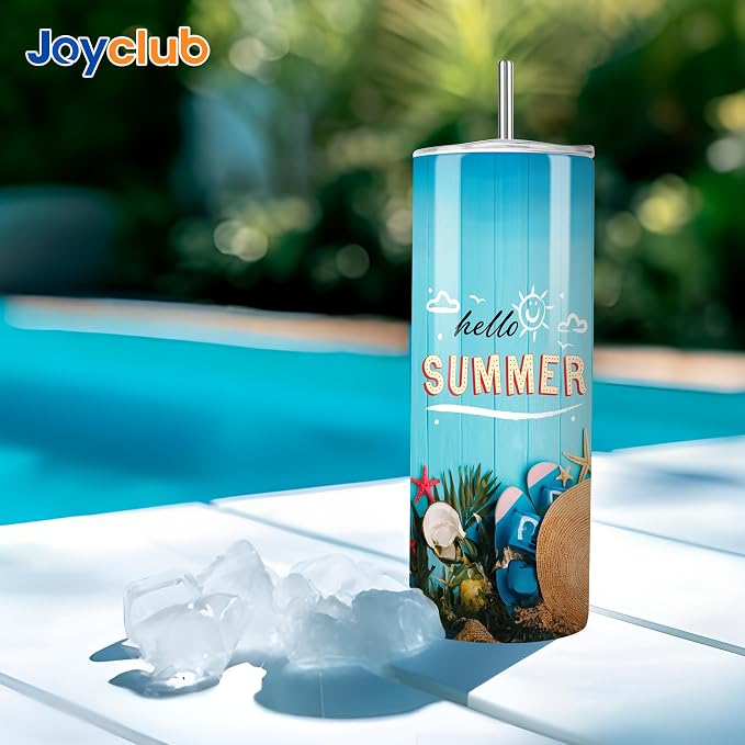 Joyclub Sublimation Tumblers 30 OZ Blank Tumblers for Sublimation Skinny Bulk Double Wall Insulated Cups with Individually Gift Boxed and Shrink Wrap Films for Heat Transfer 6 Pack - Image 4