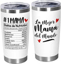 TEEZWONDER Birthday Gifts for Mom from Daughter Son - 20 oz Stainless Steel Tumbler with Lid - Mothers Day Birthday Gifts for Mom Mama Mother in Law Stepmom, Regalos para Mamá Tumblers for Women by Teezwonder