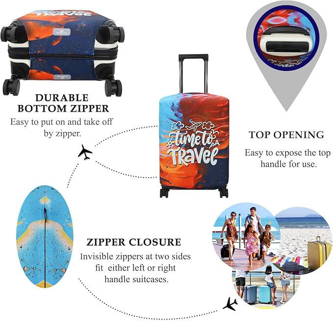 Explore Land Luggage Cover Suitcase Protector Fits 23-26 Inch Case - Image 3