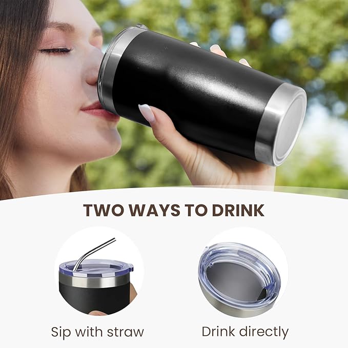MEWAY 20oz Tumbler 12 Pack Double Wall Vacuum Insulated Travel Glitter Mug Bulk - Image 3