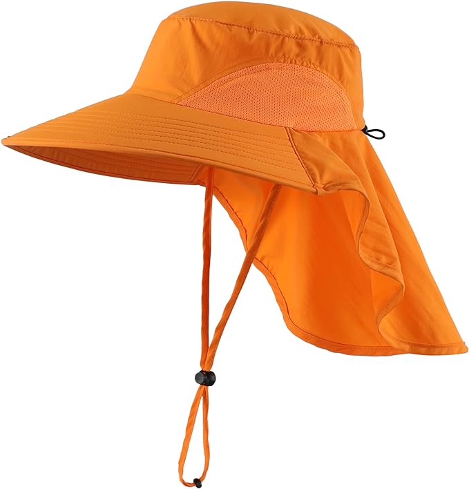 Home Prefer Outdoor UPF50+ Sun Hat Wide Brim Mesh Fishing Hat by HomePreferHatsCaps