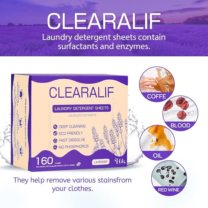 CLEARALIF Laundry Detergent Sheets, Apartments, Laundry Detergent Strips Eco - Image 2