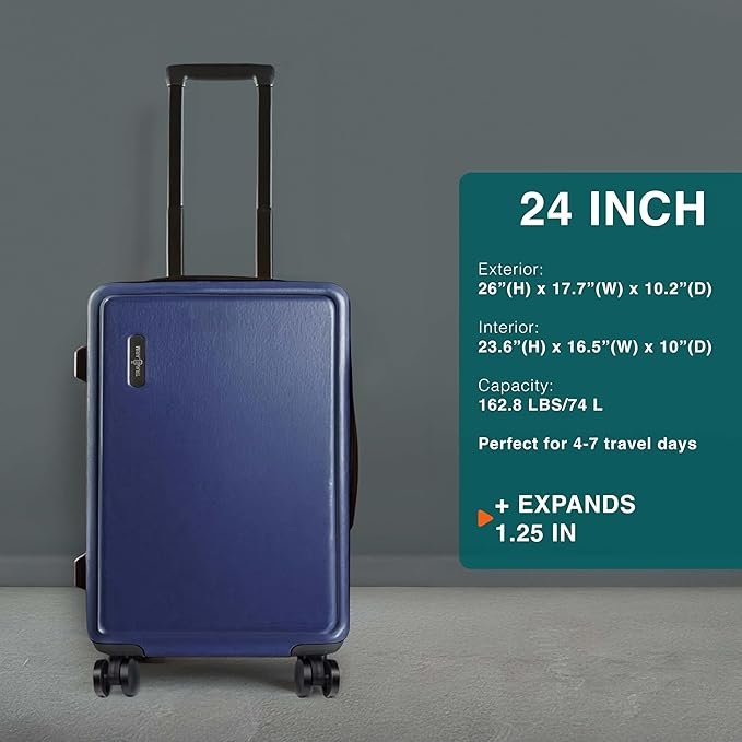 Luggage Sets 3 Piece, 24 Inch Suitcase and 28 Inch Luggage - Image 2