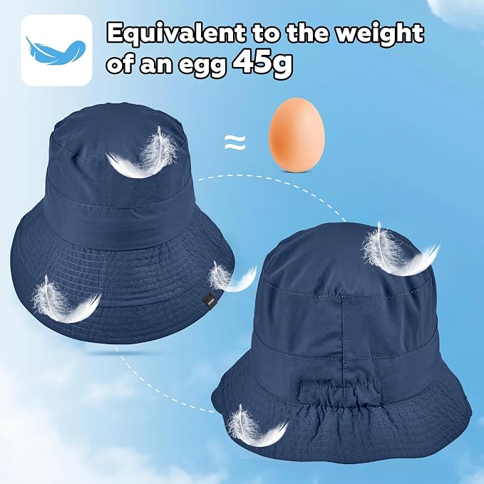 Sukeen Lightweight Bucket Hat for Women Quick-Dry Hiking Hat Packable Foldable - Image 4