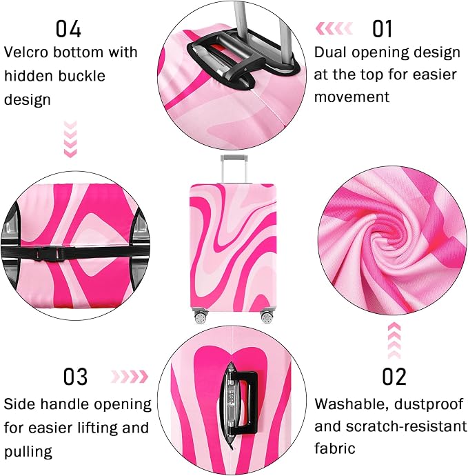 Luggage Cover for Suitcase Elastic Suitcase Cover Protector, Carry On Luggage - Image 4