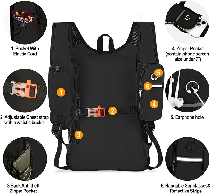 Seektop 15L Small Hiking Backpack - Image 3