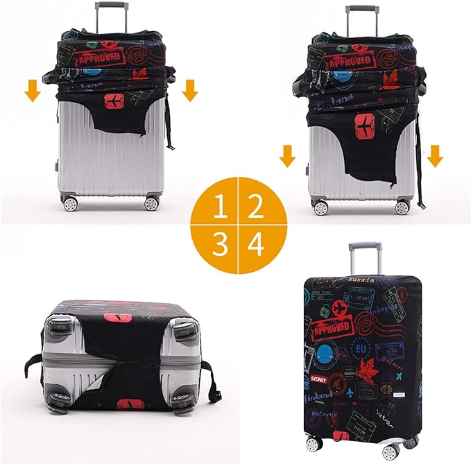 TRAVELKIN more than travel Luggage Cover Washable Suitcase Cover Protector - Image 7