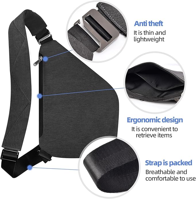 Anti Theft Crossbody Bag, Anti Theft Travel Bag - Image 4