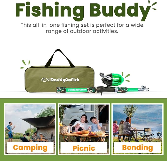 DaddyGoFish Kids Fishing Pole - Image 6