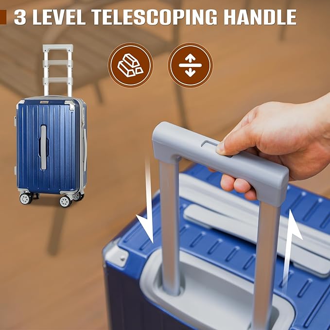 Romswi 3-Piece Carry-On Luggage Set - Image 2