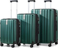 Hanke Expandable Hardshell Luggage Sets 3 piece Carry on Luggage by Hanke