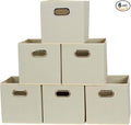 Household Essentials 82-1 Foldable Fabric Storage Bins | Set of 6 Cubby Cubes by HouseholdEssentials