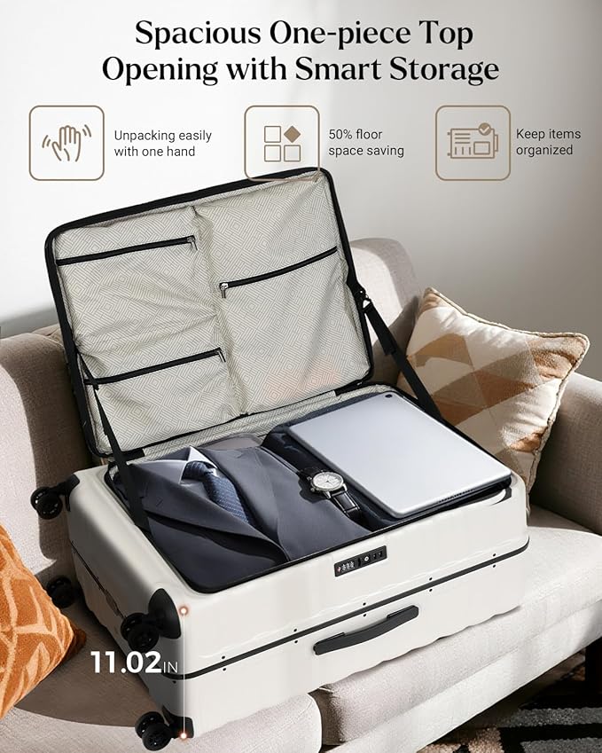 Luggage Sets 2 Pieces, 20/28 Inch PC Hardshell Suitcase - Image 3