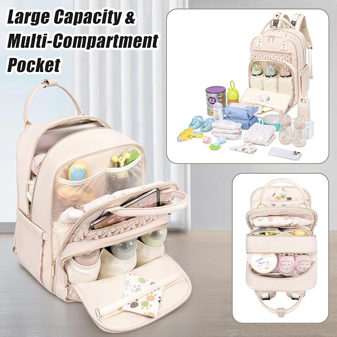 Diaper Bag Backpack, Stylish Baby Diaper Bag, Waterproof Travel Diaper - Image 6