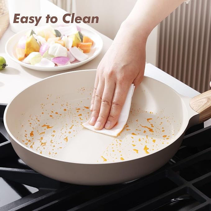 SENSARTE Ceramic Nonstick Frying Pan Skillet 11Inch Non Stick Omelette Pans - Image 4