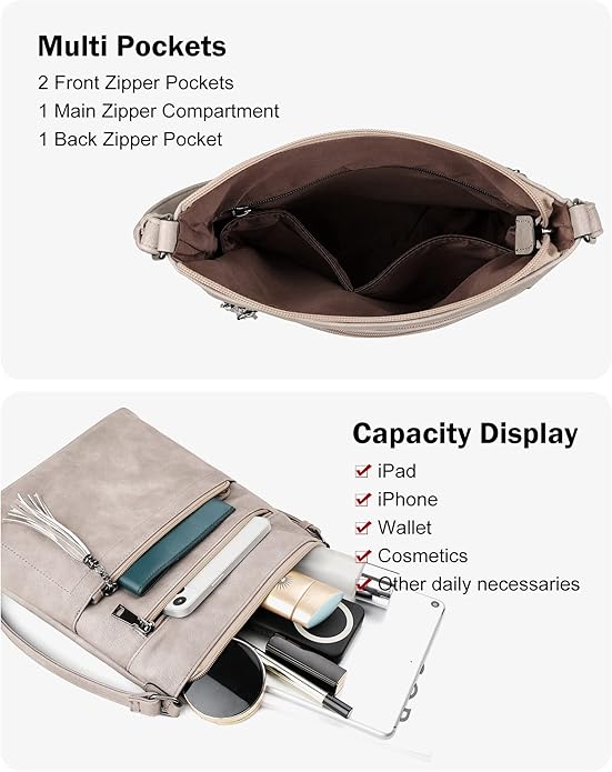 MASINTOR Crossbody Purses for Women, Adjustable Strap Shoulder Bag - Image 3