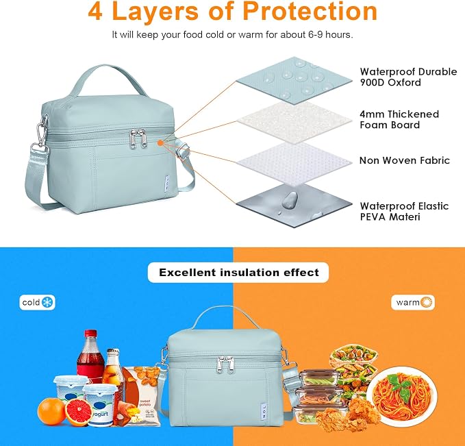 NOL Natural Organic Lifestyle Insulated Lunch Bags - Image 4